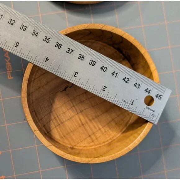 Handcrafted Wooden Trinket Box With Lid - Picture 8 of 12